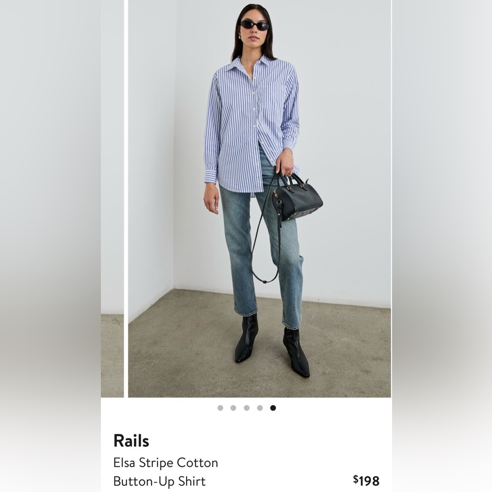 Rails Blue Straight Leg Top